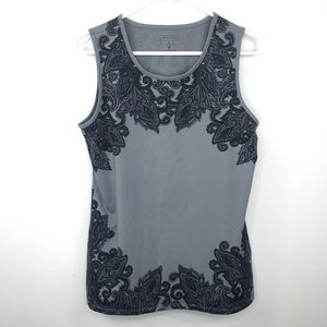 Athleta black and grey work out Tank. Size XL
